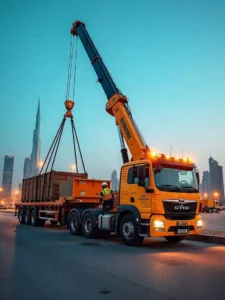 loader crane rental service in dubai