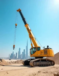 telescopic crawler crane rental service in dubai